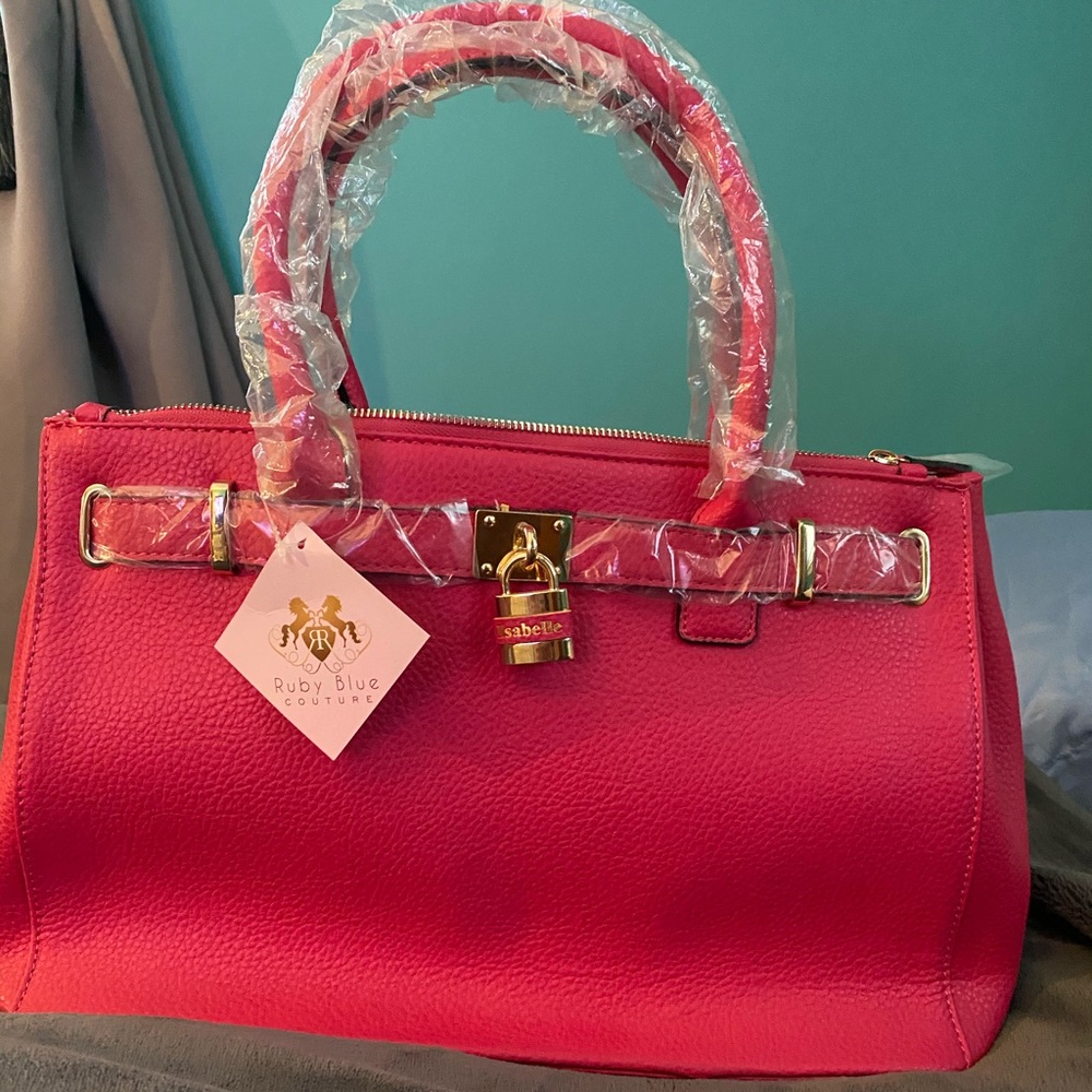 Ruby blue couture Isabelle purse